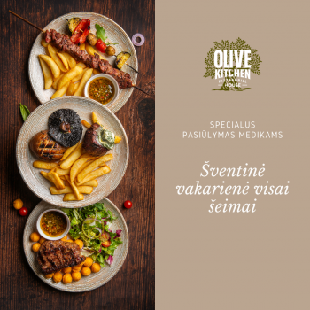 „Olive Kitchen“ šventinė vakarienė visai šeimai